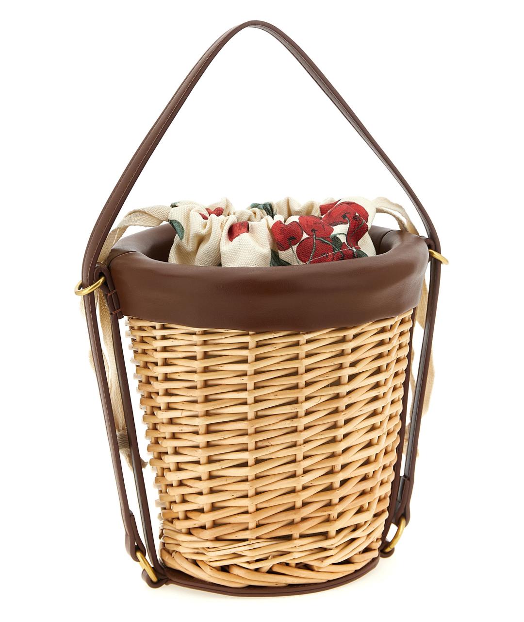 TWIN-SET Бежевая пелетеная сумка через плечо, фото 2