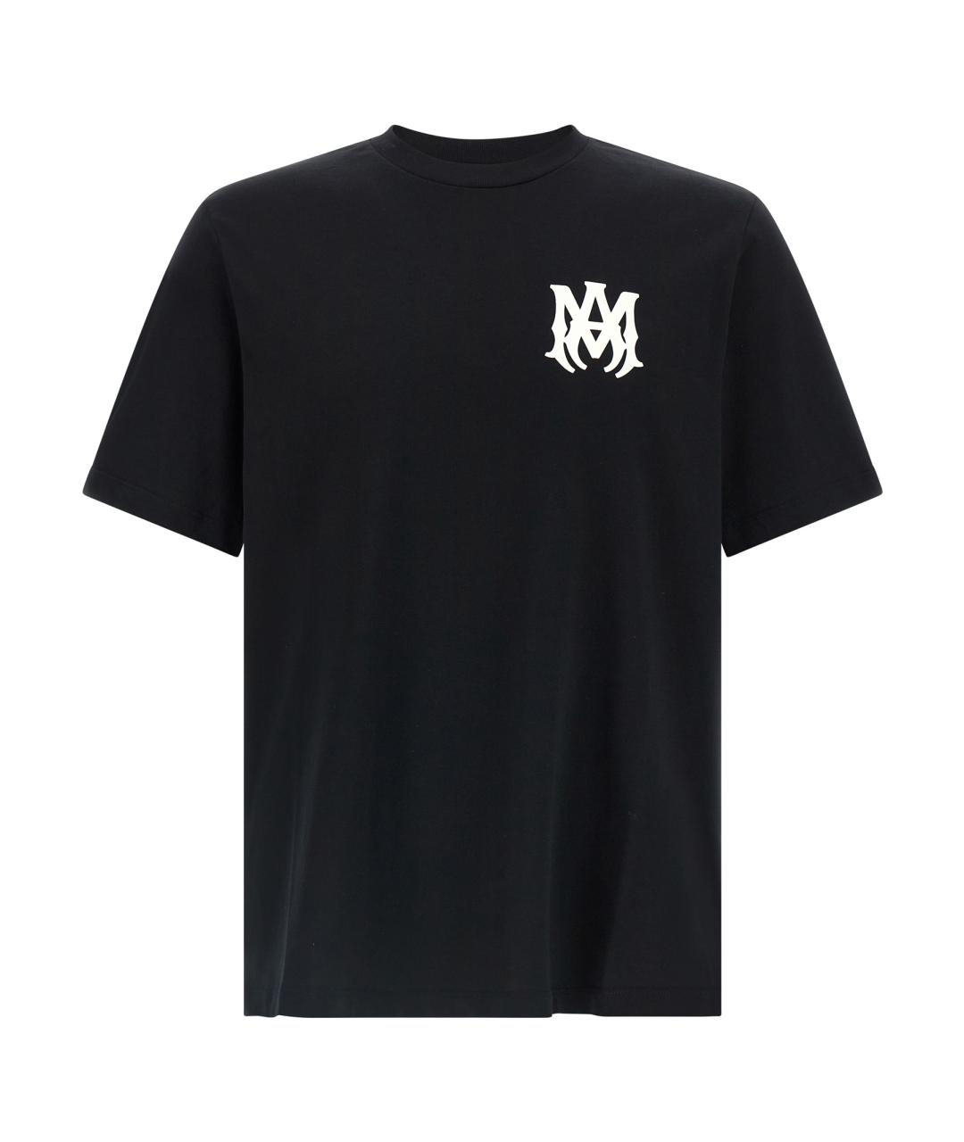 AMIRI Черная хлопковая футболка, фото 1