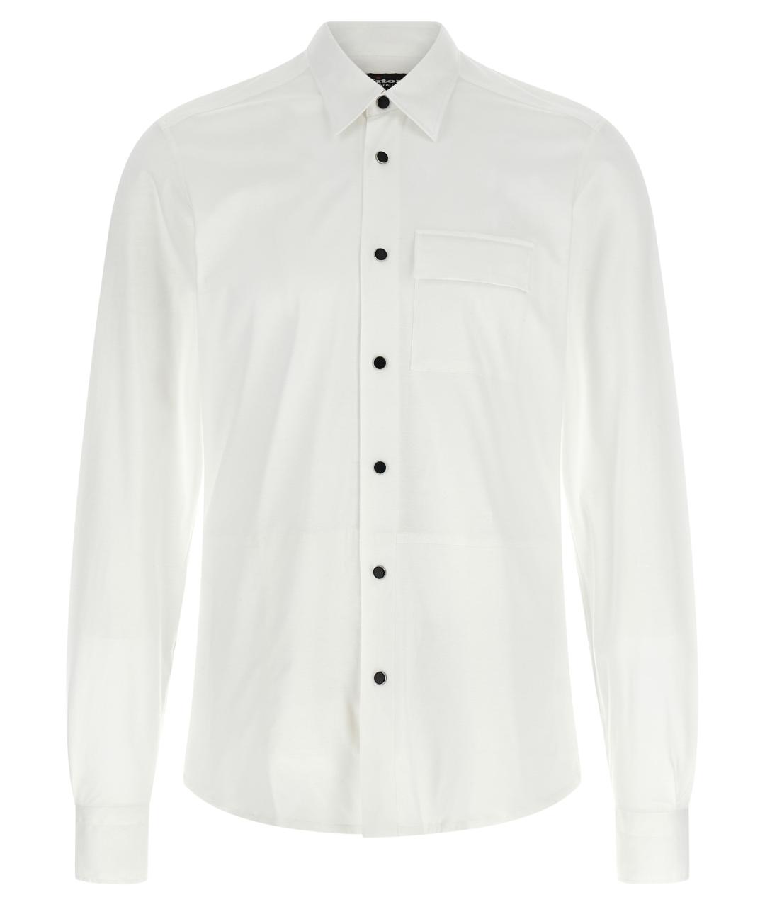 KITON Белая хлопковая кэжуал рубашка, фото 1