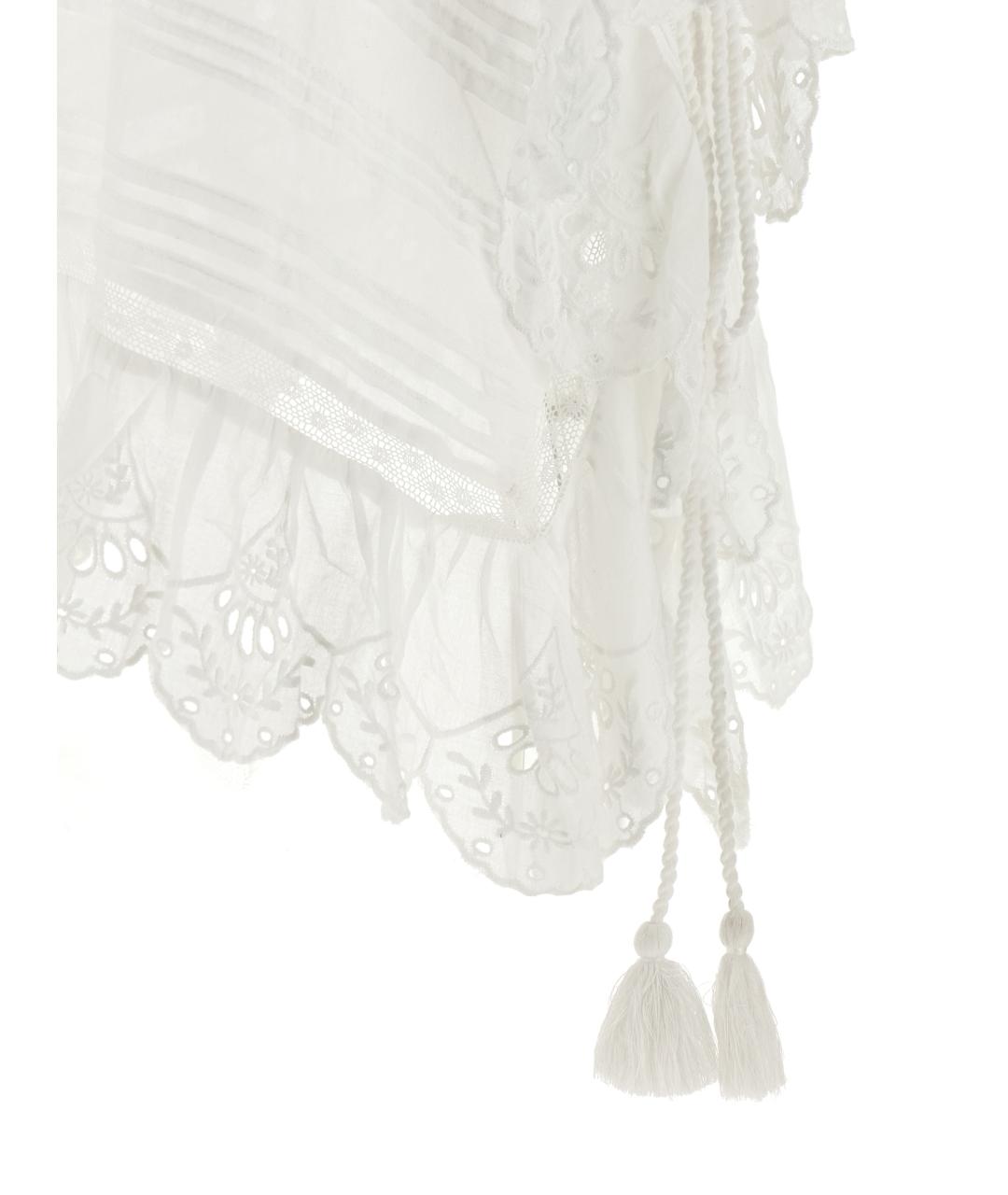 ISABEL MARANT ETOILE Белая хлопковая блузы, фото 4