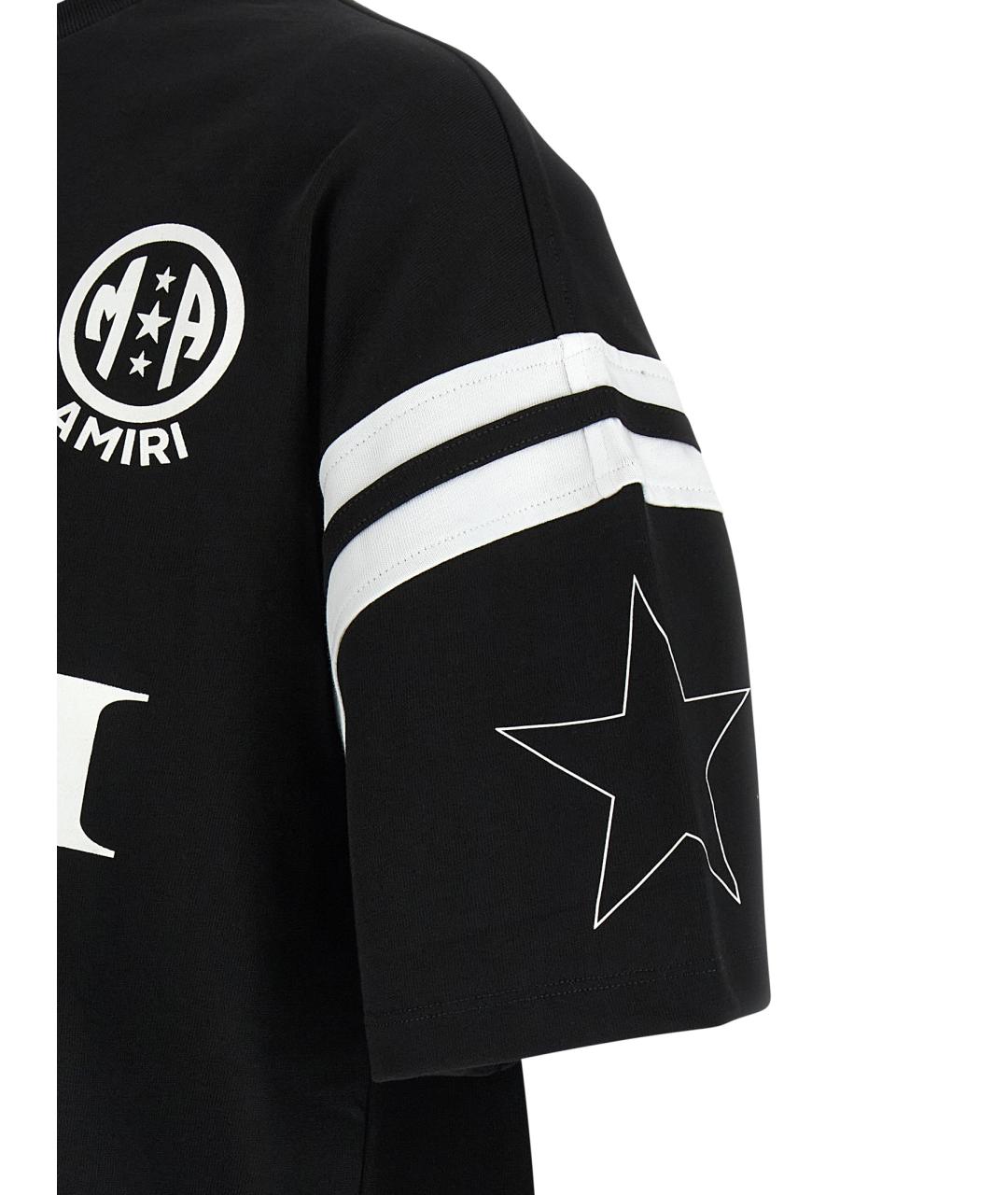 AMIRI Черная хлопковая футболка, фото 4