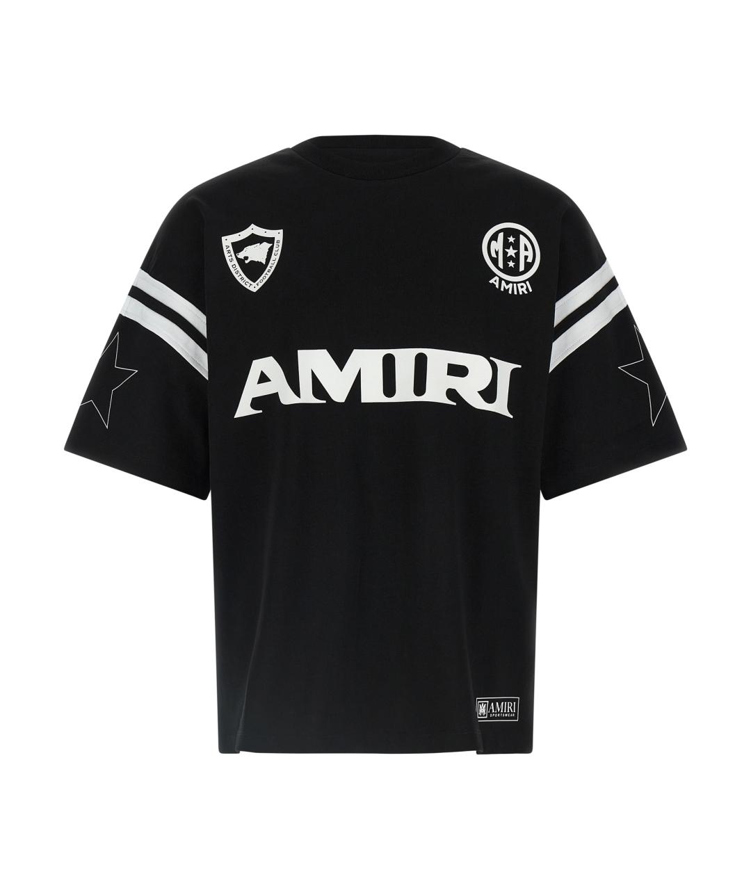 AMIRI Черная хлопковая футболка, фото 1