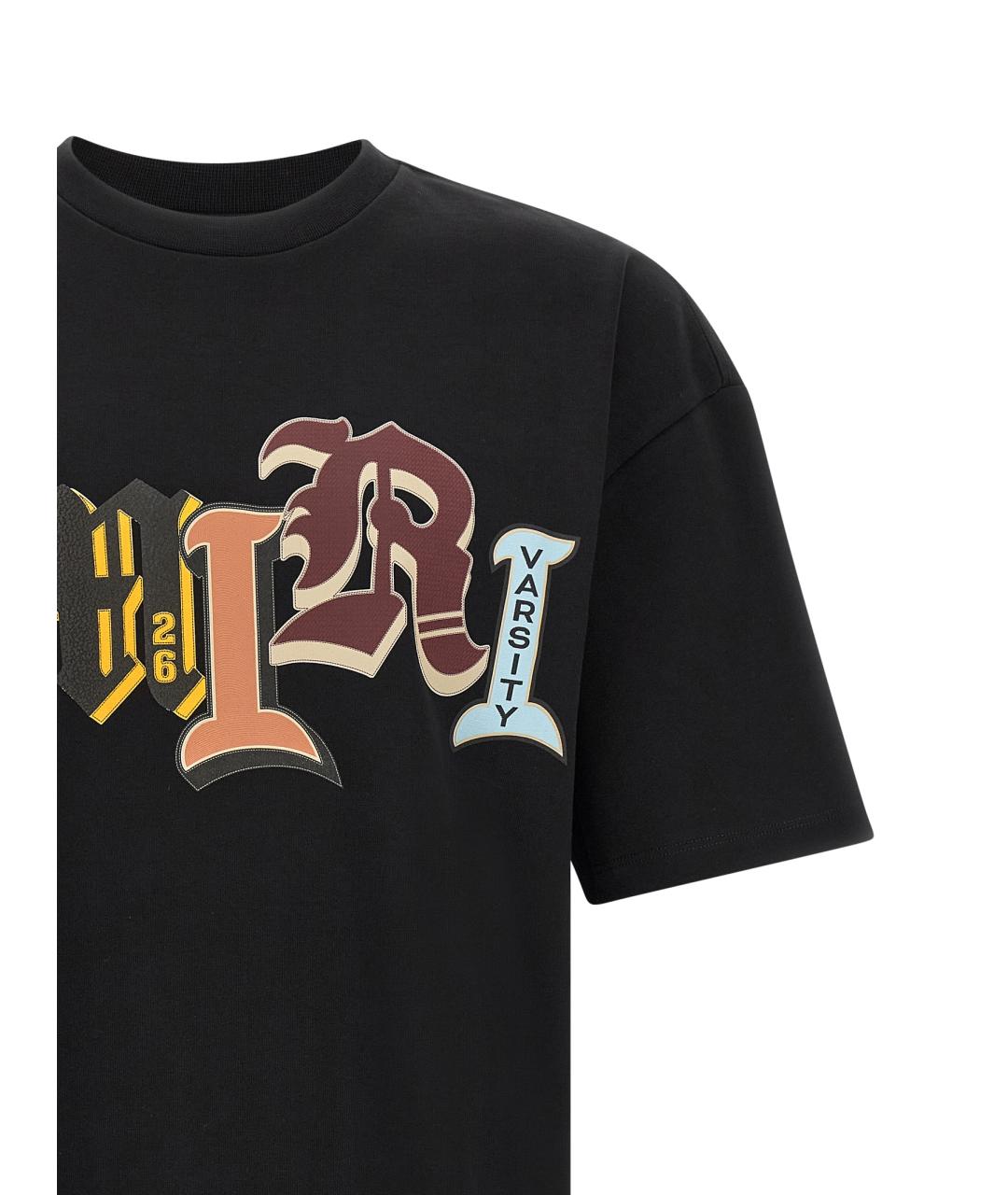 AMIRI Черная хлопковая футболка, фото 3