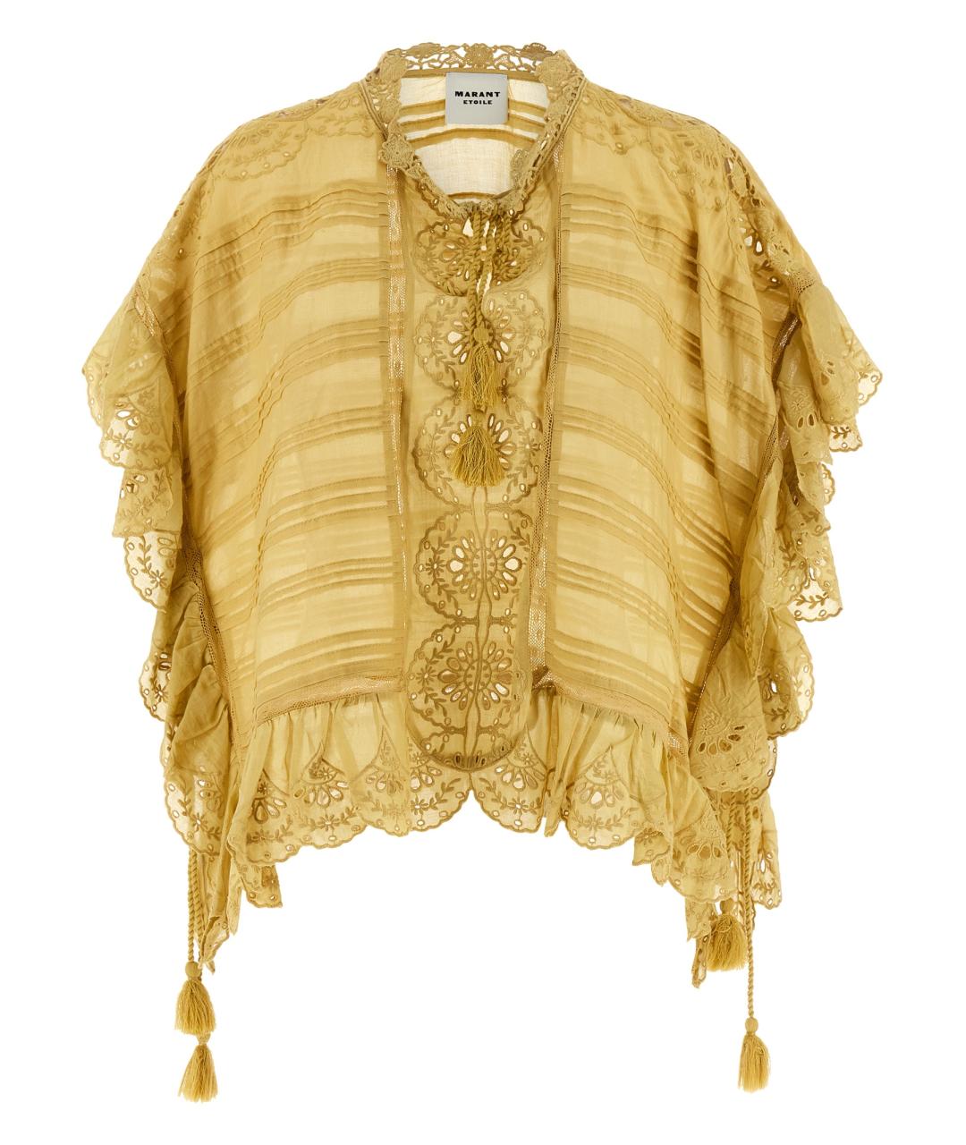 ISABEL MARANT ETOILE Желтая хлопковая блузы, фото 1