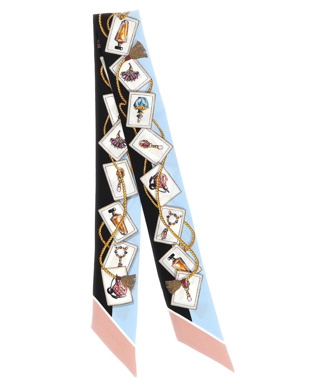 DOLCE&GABBANA Мульти шелковый шарф, фото 2