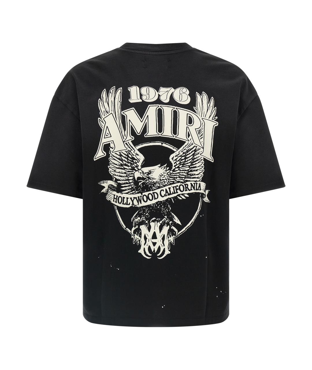 AMIRI Черная хлопковая футболка, фото 2