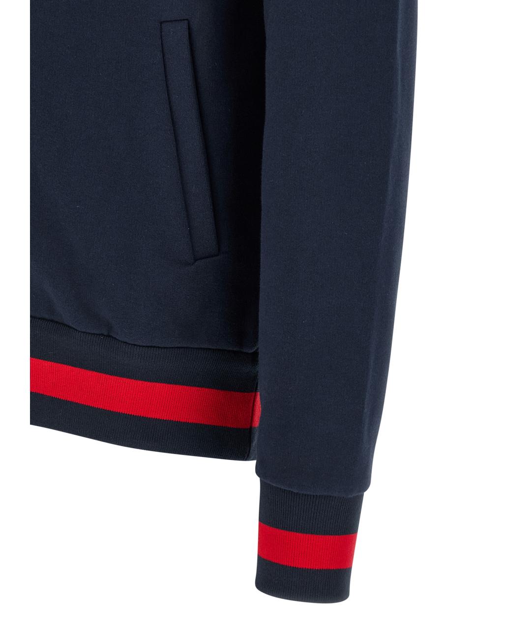 KITON Темно-синий хлопковый спортивный костюм, фото 3