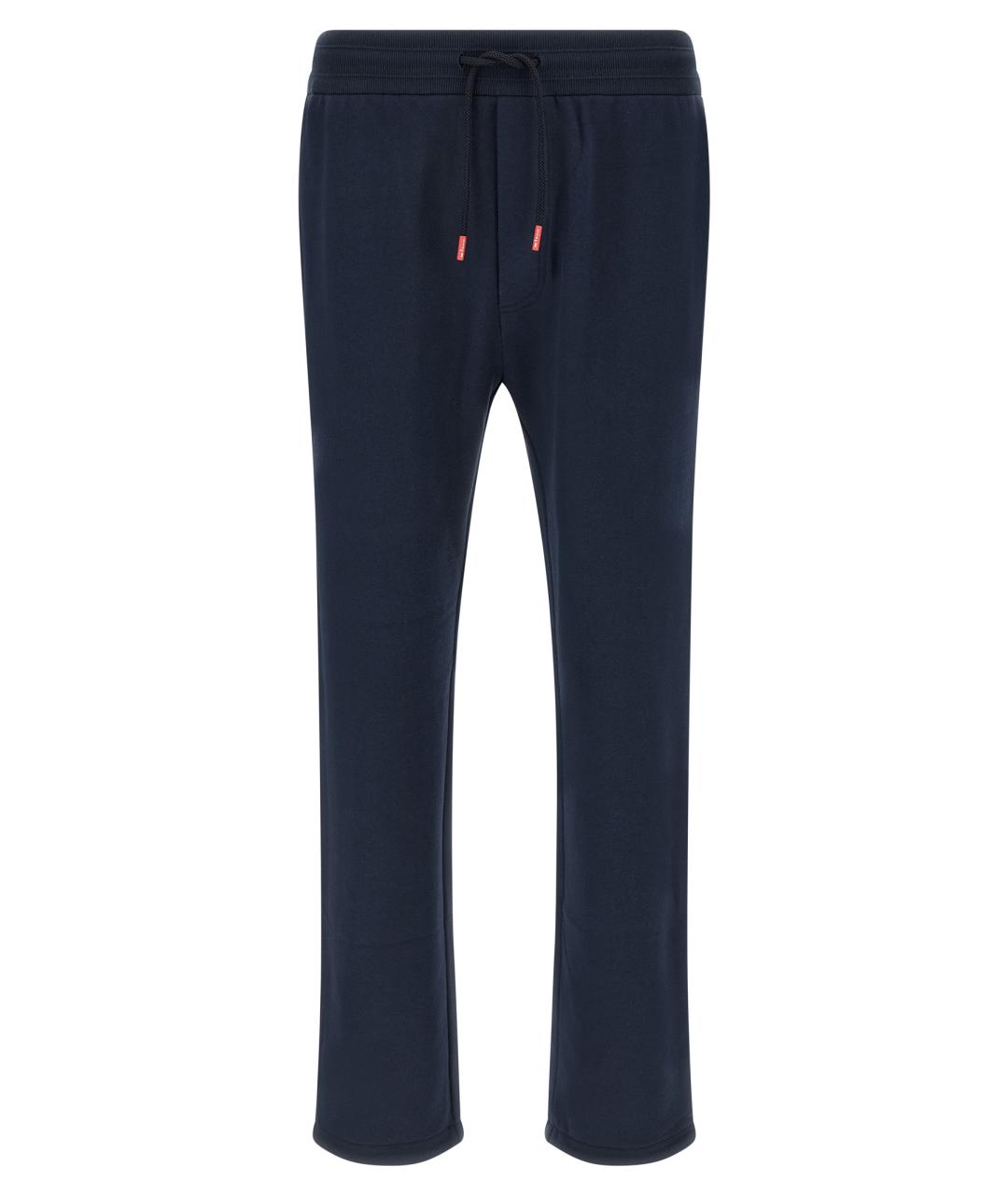 KITON Темно-синий хлопковый спортивный костюм, фото 4