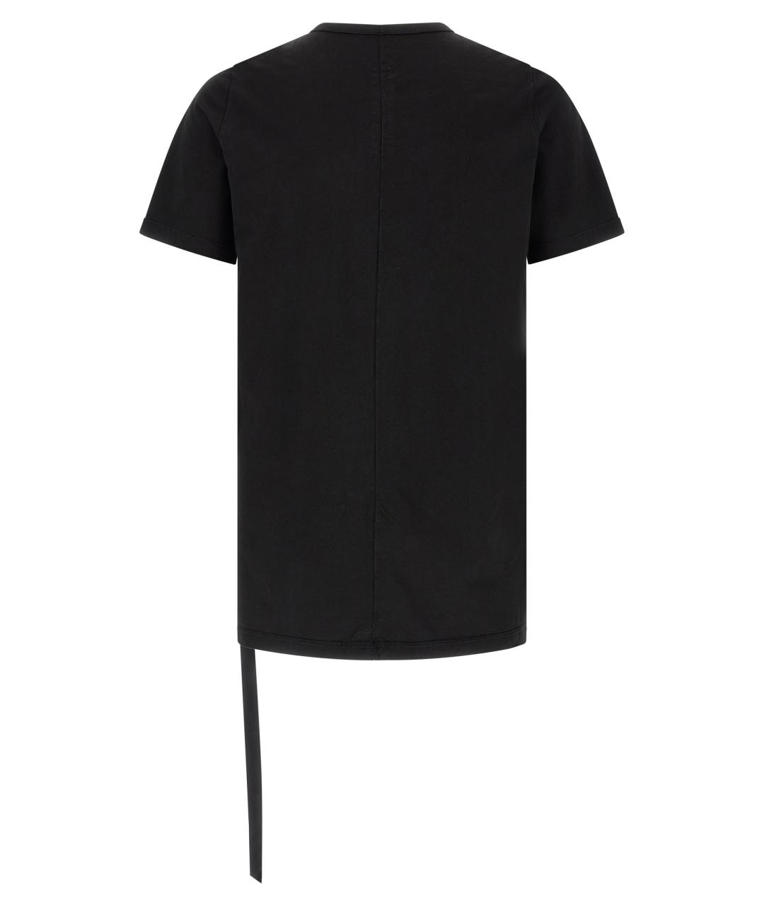 RICK OWENS DRKSHDW Черная хлопковая футболка, фото 2