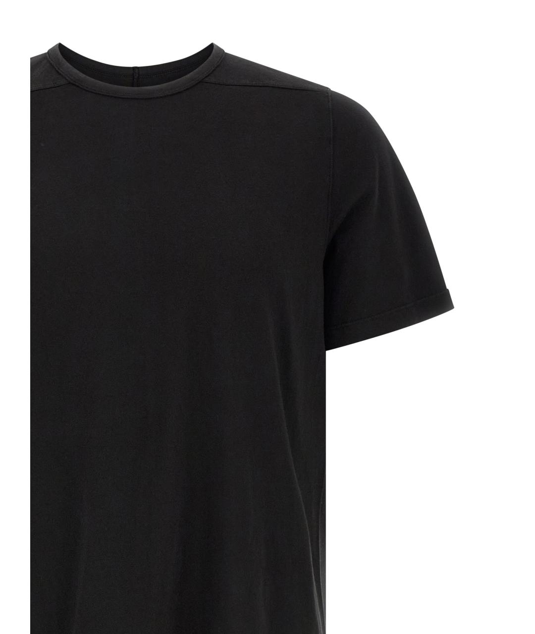 RICK OWENS DRKSHDW Черная хлопковая футболка, фото 3