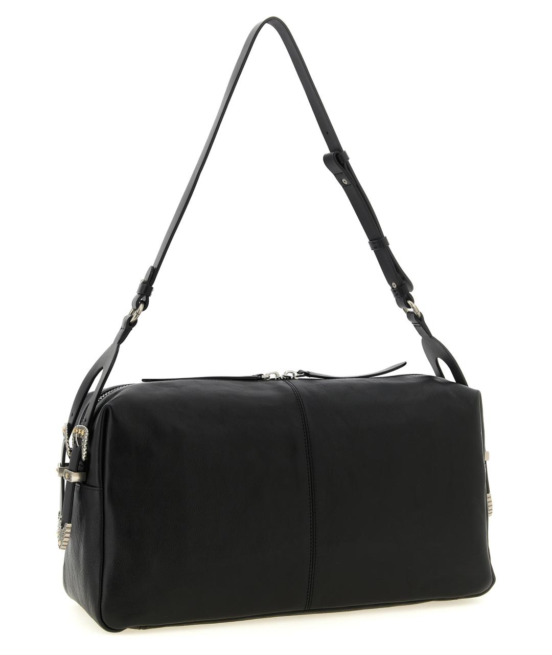 PINKO Черная кожаная сумка через плечо, фото 2