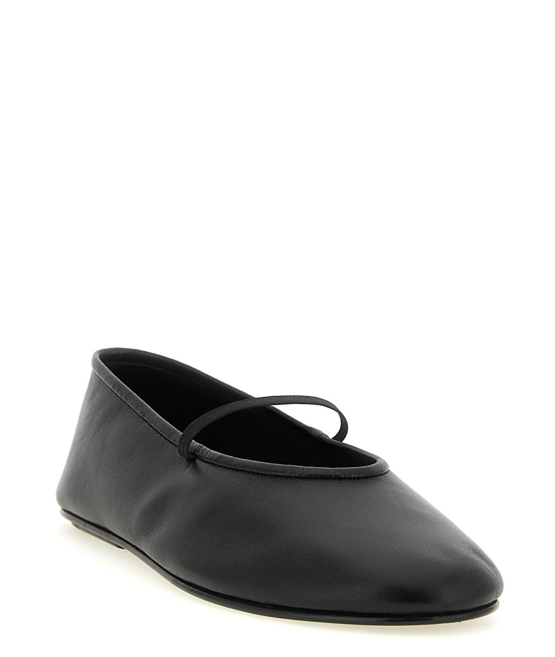 THE ROW Черные кожаные балетки, фото 2