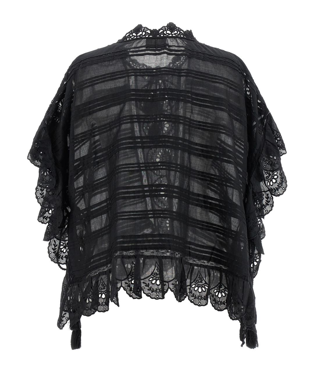 ISABEL MARANT ETOILE Черная хлопковая блузы, фото 2