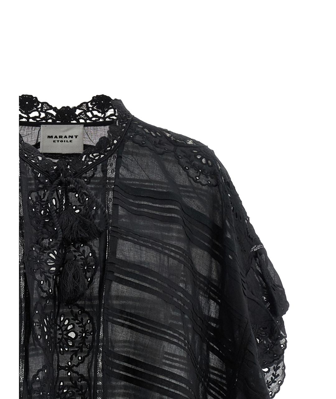 ISABEL MARANT ETOILE Черная хлопковая блузы, фото 3