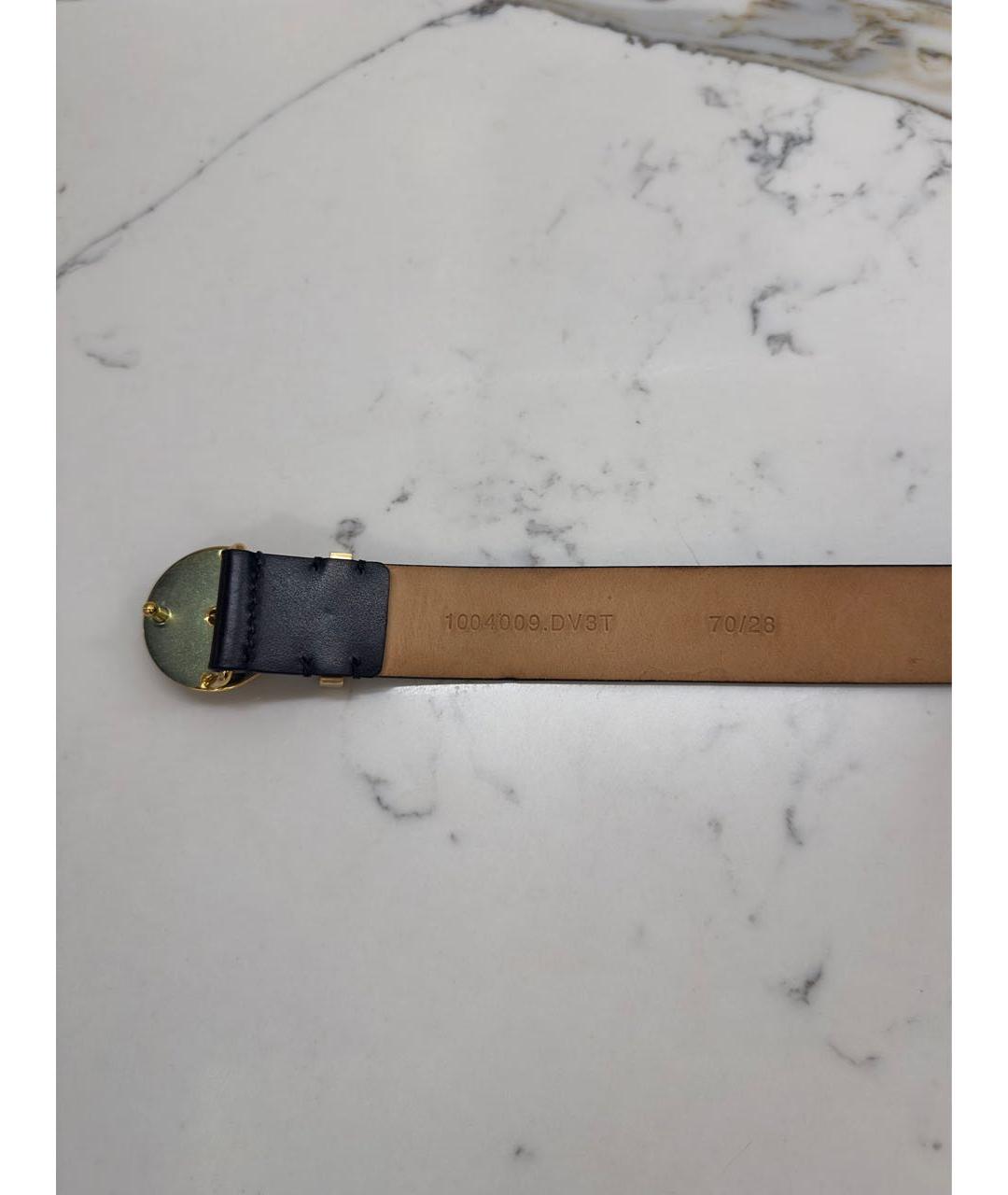 VERSACE Черный кожаный ремень, фото 4