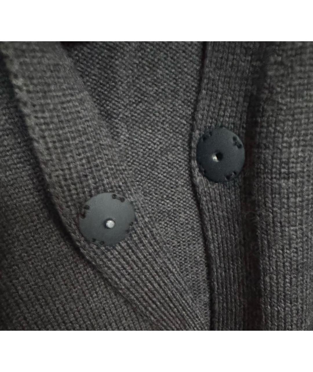 FENDI Серый шерстяной кардиган, фото 5