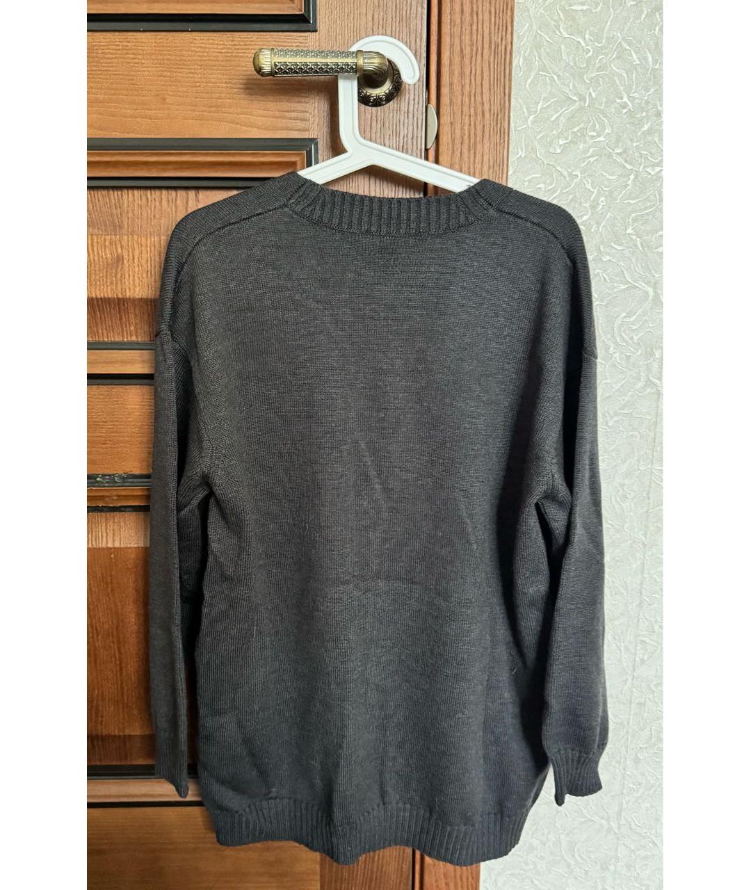 FENDI Серый шерстяной кардиган, фото 2