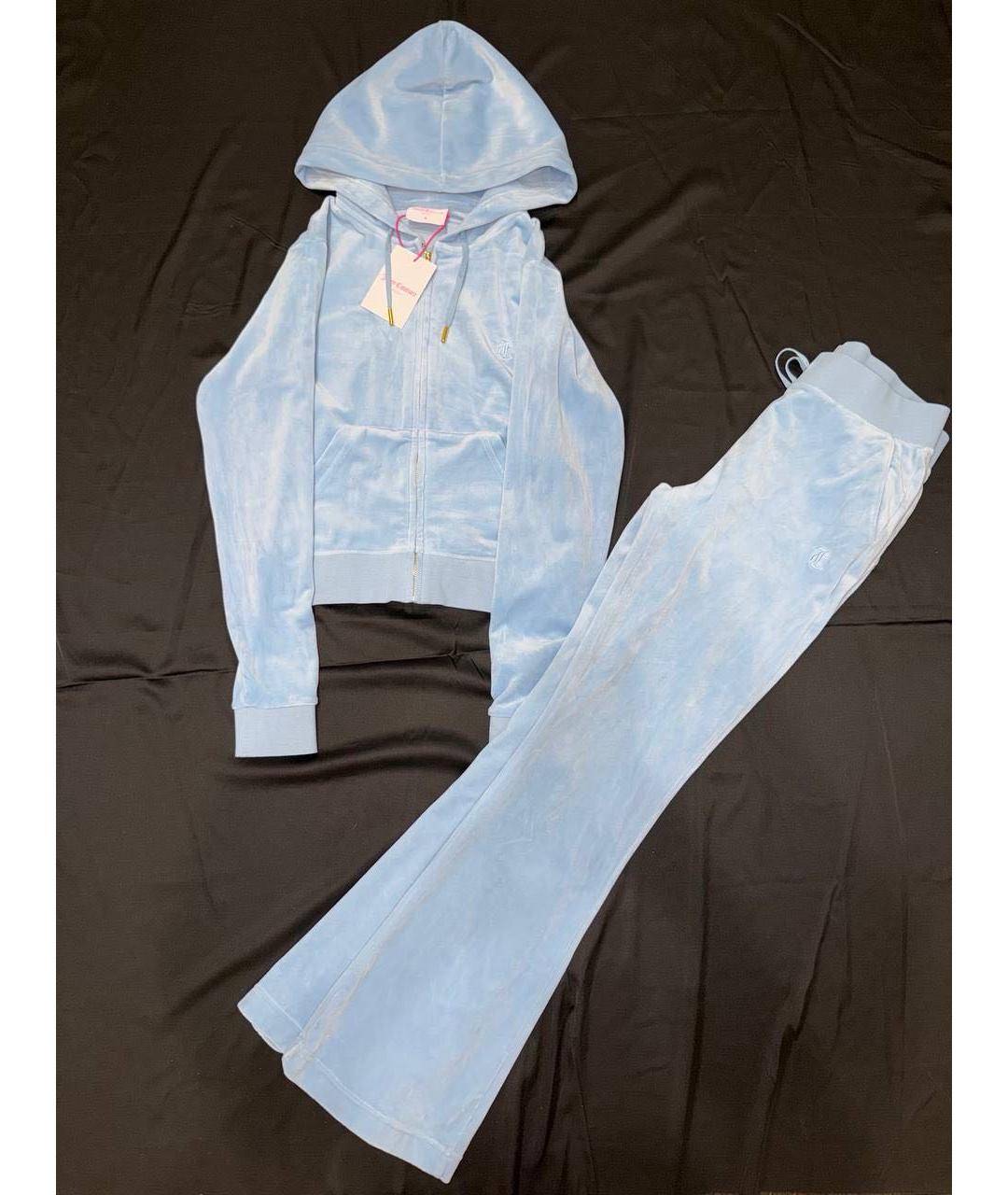 JUICY COUTURE Голубой полиэстеровый костюм с брюками, фото 9