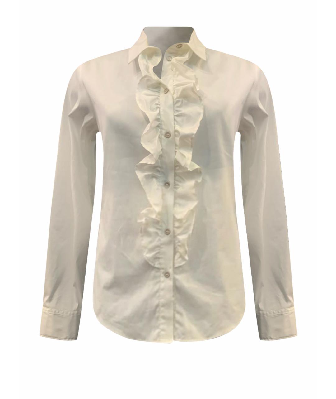 PAUL & SHARK Белая хлопко-эластановая блузы, фото 1