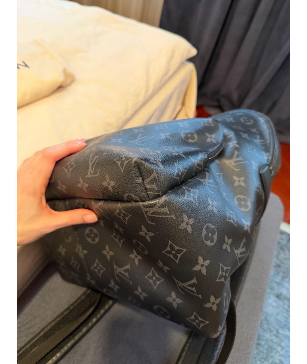 LOUIS VUITTON Антрацитовый рюкзак, фото 6