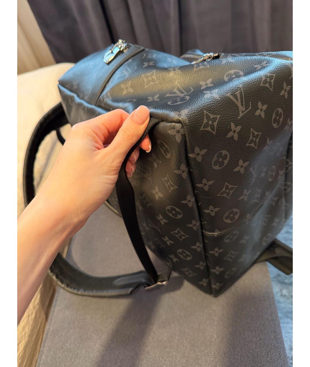 LOUIS VUITTON Антрацитовый рюкзак, фото 5