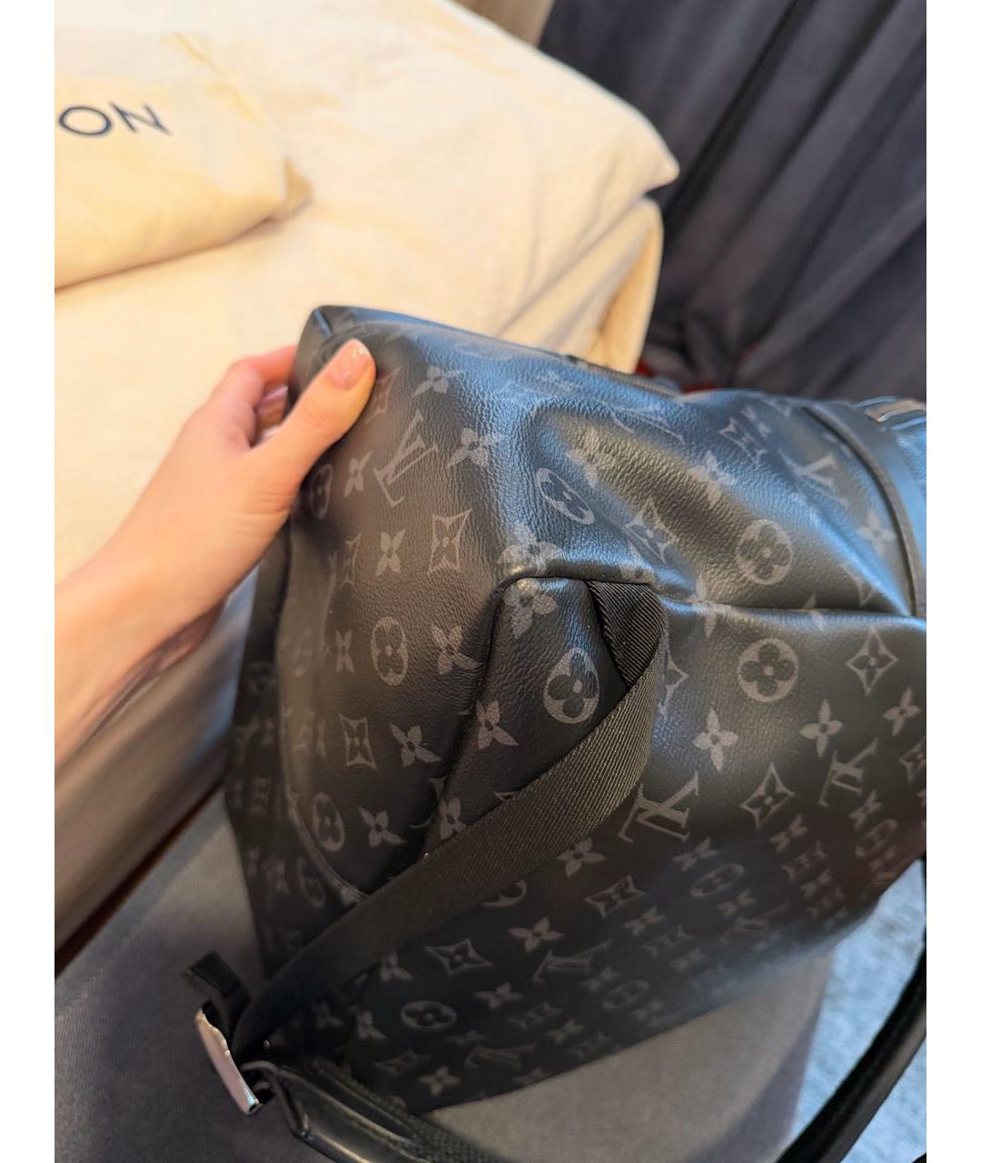 LOUIS VUITTON Антрацитовый рюкзак, фото 7