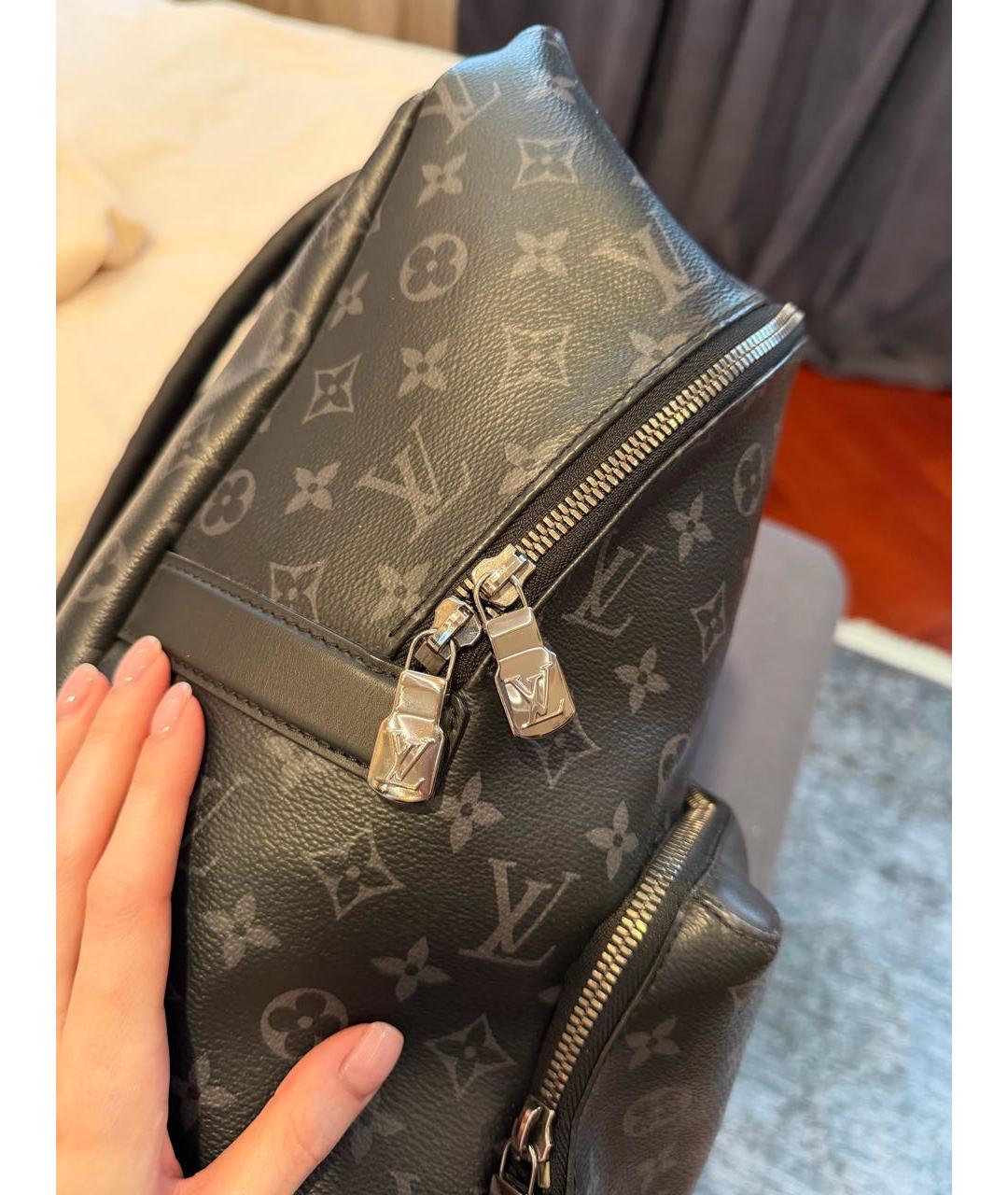 LOUIS VUITTON Антрацитовый рюкзак, фото 8