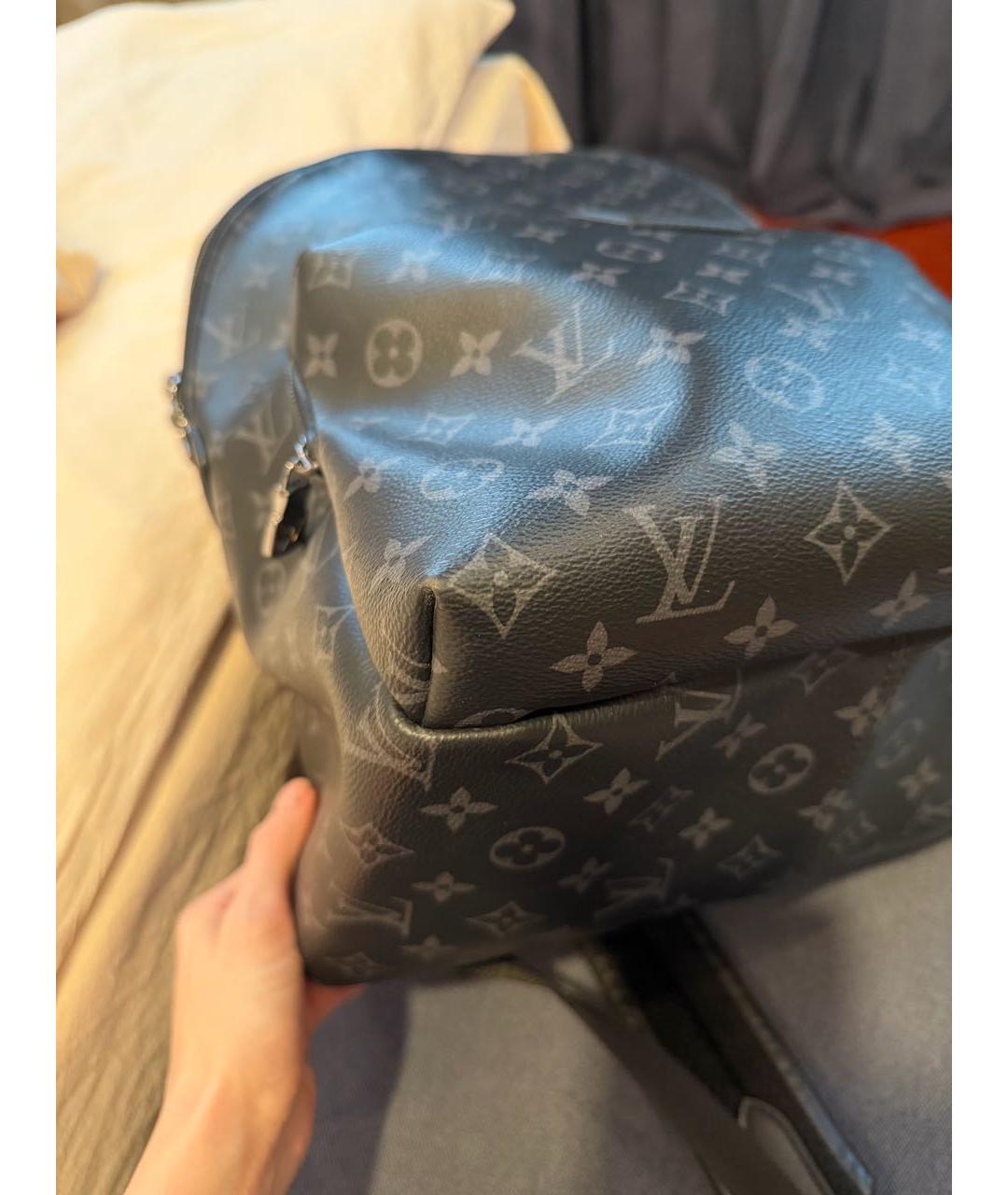 LOUIS VUITTON Антрацитовый рюкзак, фото 4