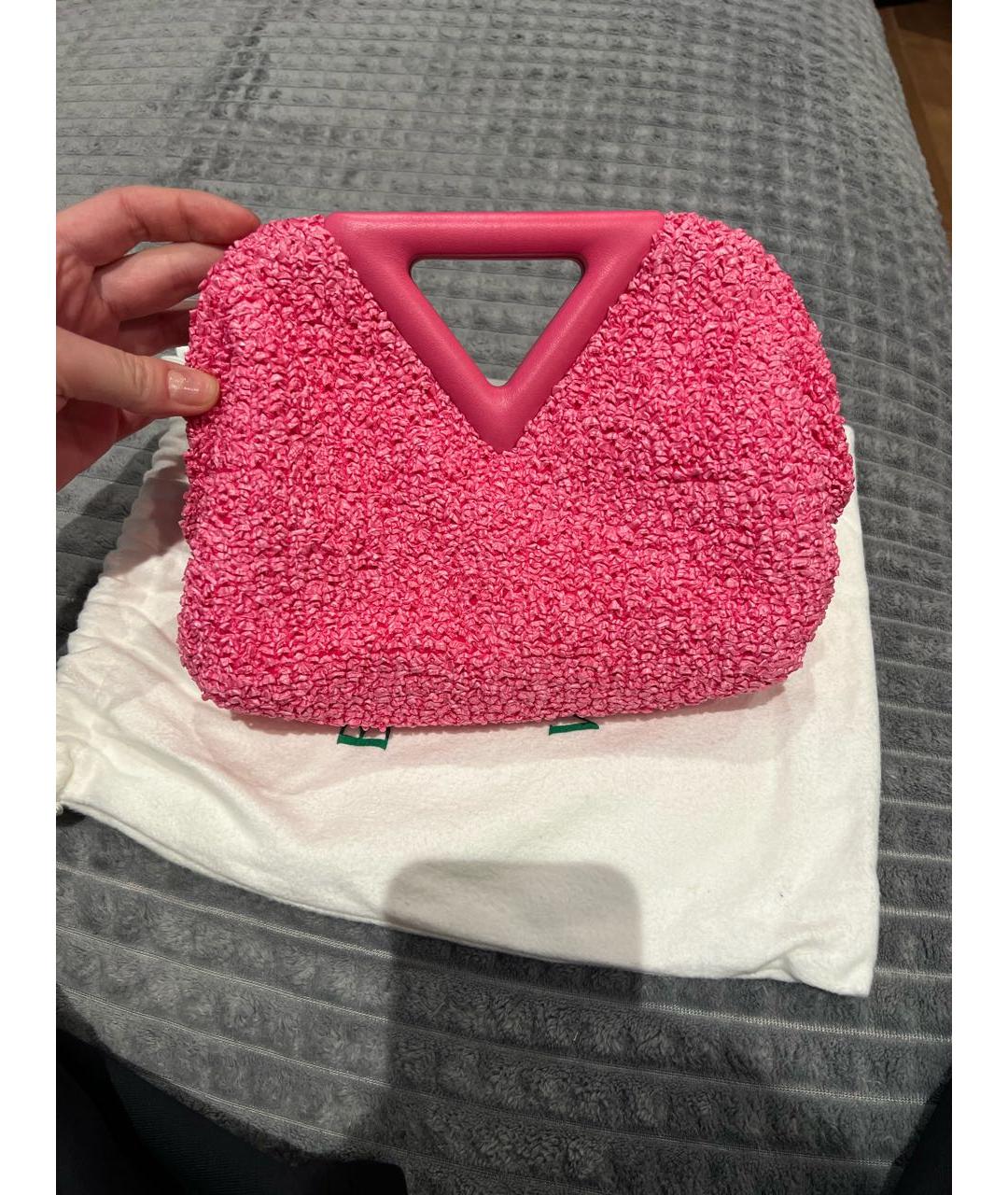BOTTEGA VENETA Розовая сумка с короткими ручками, фото 9