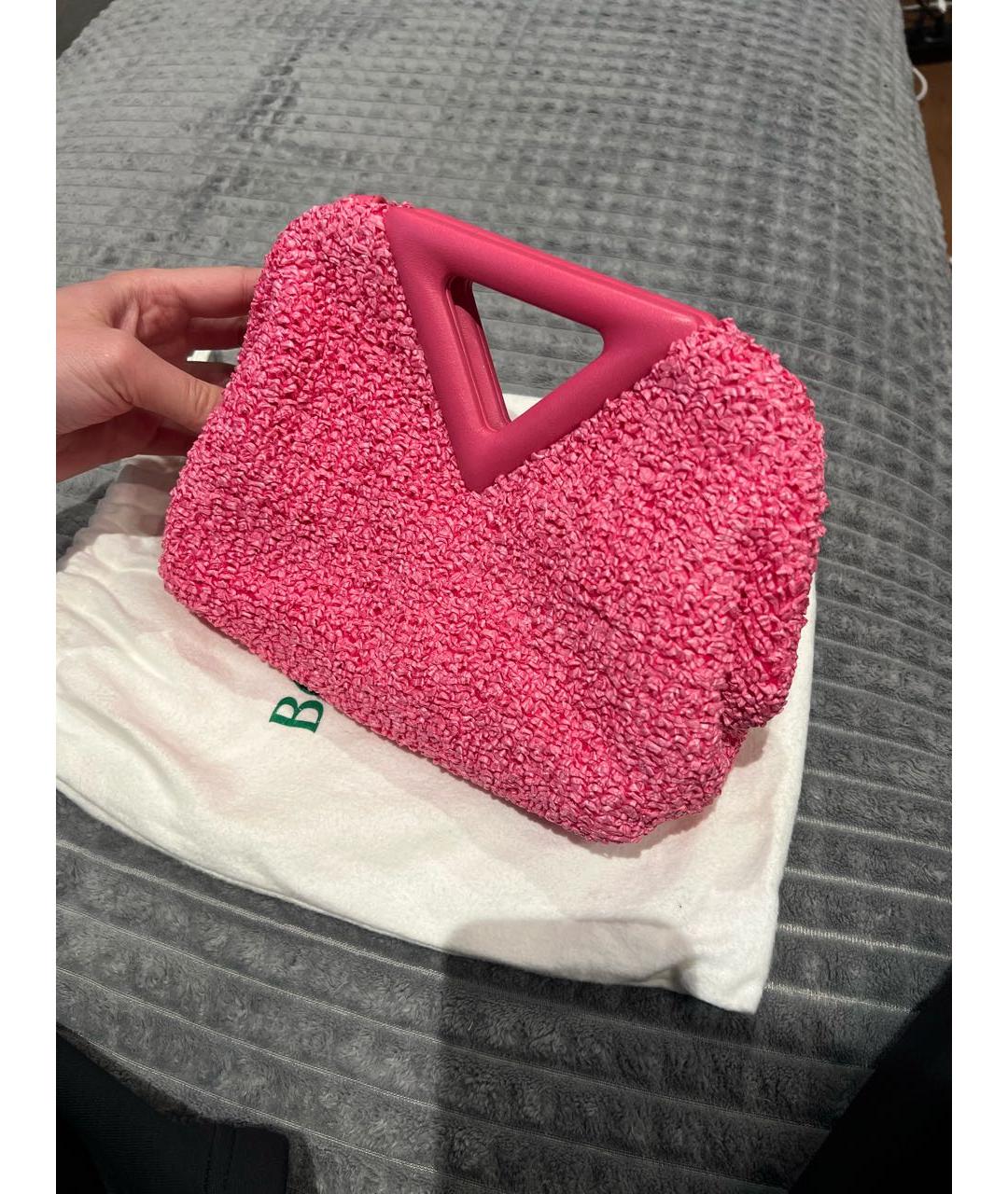 BOTTEGA VENETA Розовая сумка с короткими ручками, фото 2