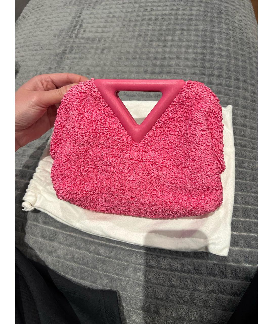 BOTTEGA VENETA Розовая сумка с короткими ручками, фото 3