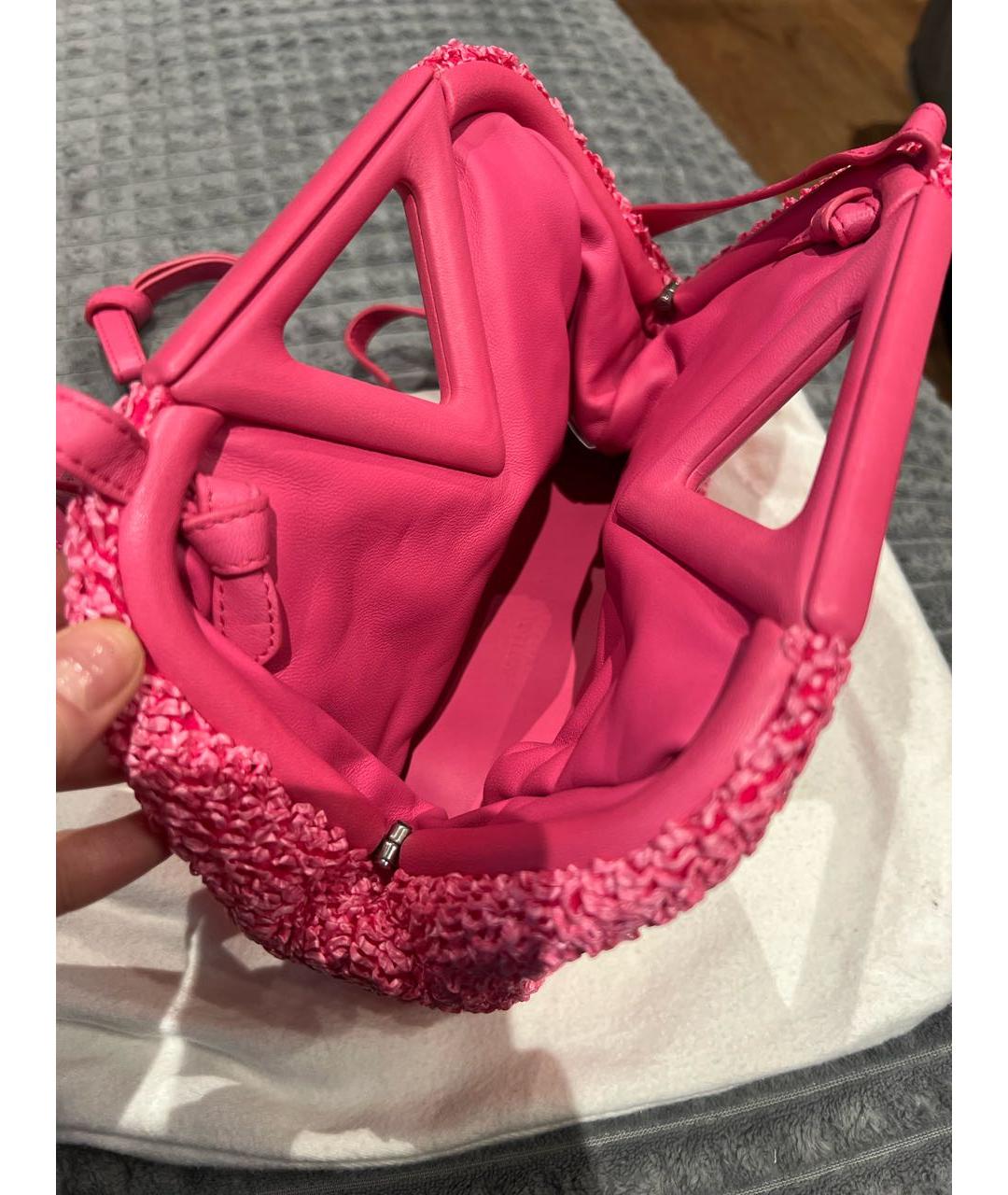 BOTTEGA VENETA Розовая сумка с короткими ручками, фото 4
