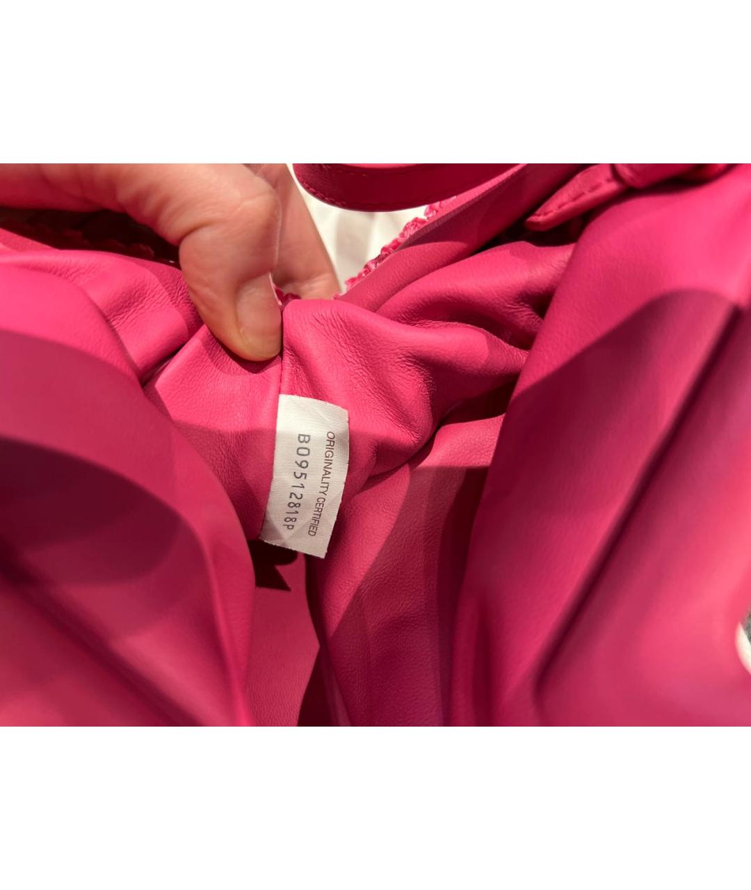 BOTTEGA VENETA Розовая сумка с короткими ручками, фото 6