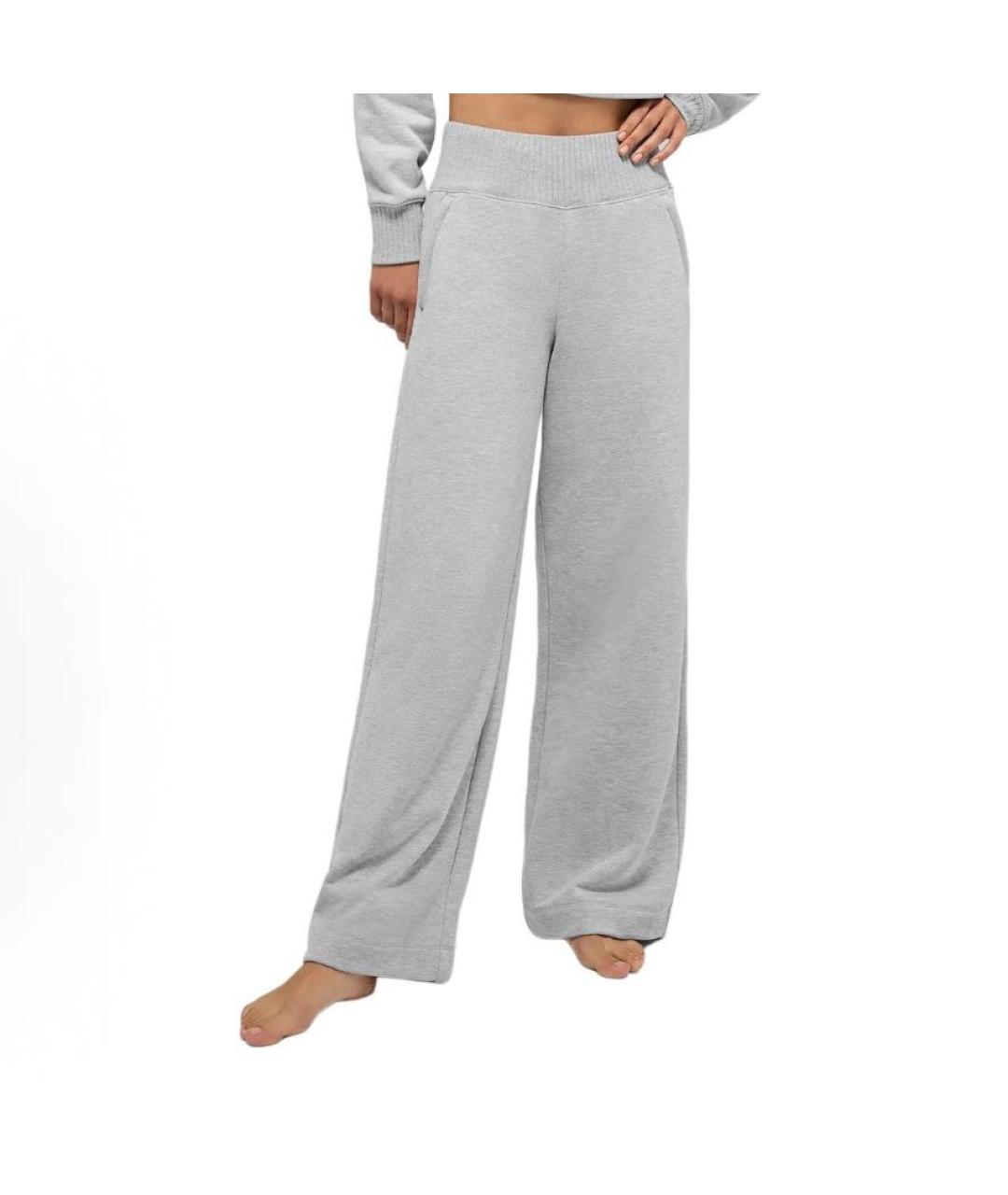 ALO YOGA Серые спортивные брюки и шорты, фото 2