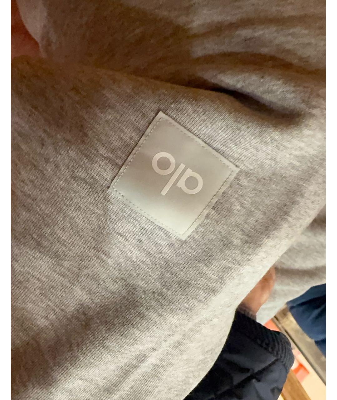 ALO YOGA Серые спортивные брюки и шорты, фото 8