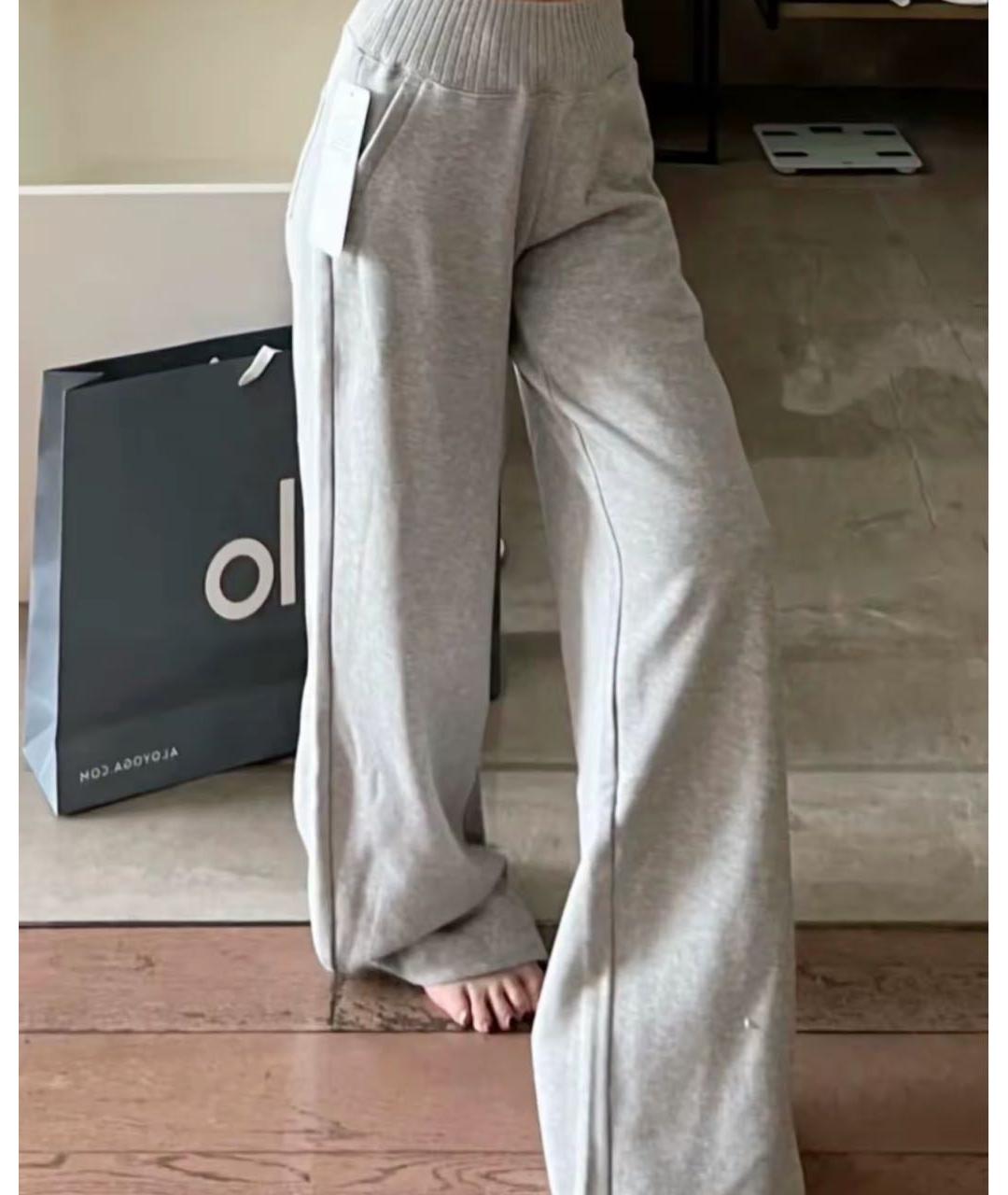 ALO YOGA Серые спортивные брюки и шорты, фото 5