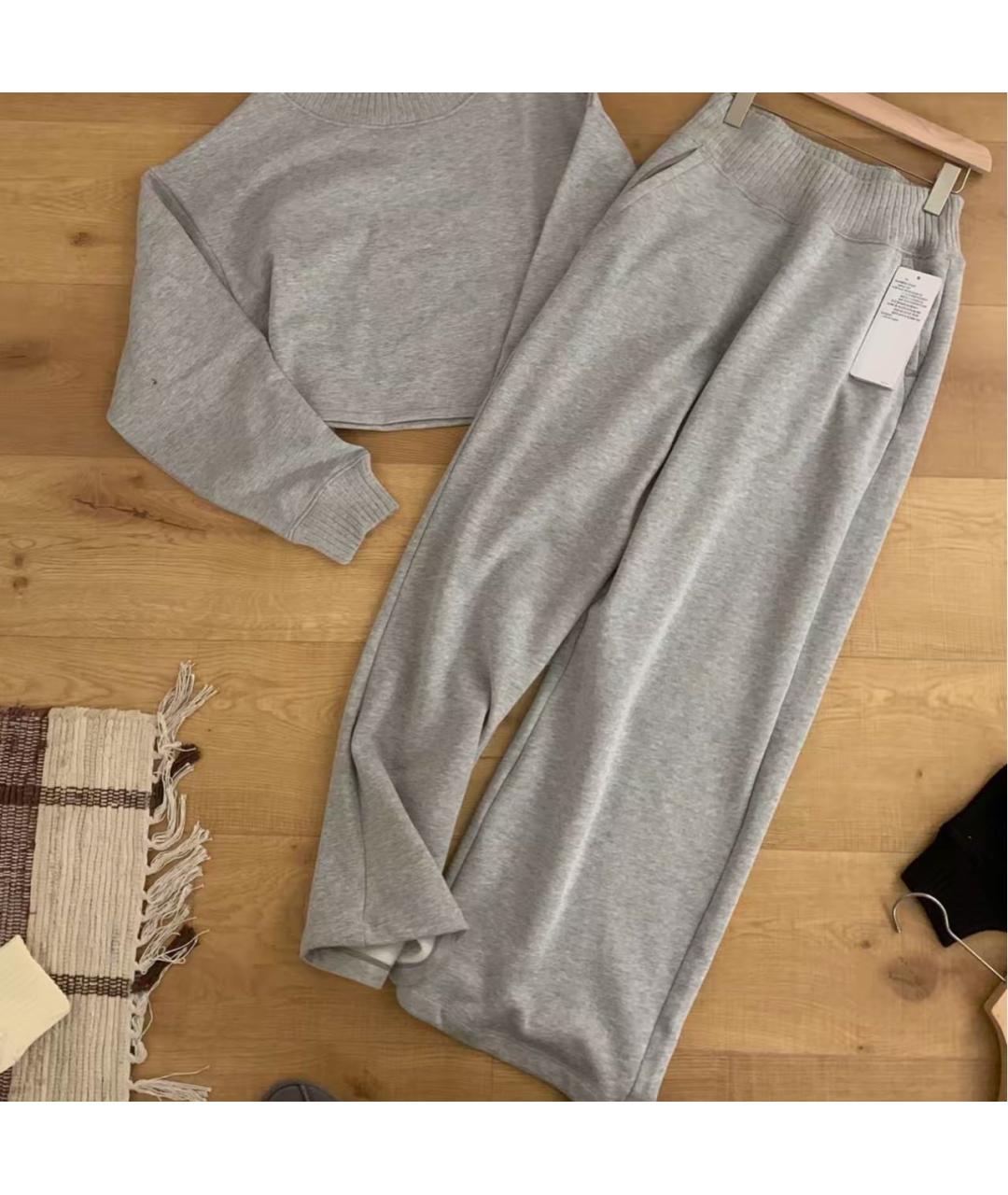 ALO YOGA Серые спортивные брюки и шорты, фото 4