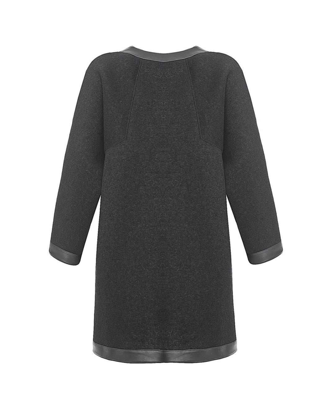 CAVALLI CLASS Черное шерстяное пальто, фото 2