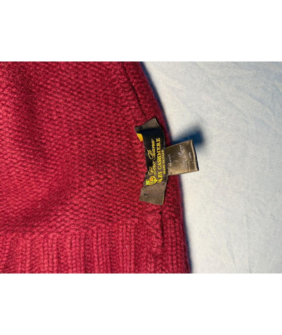 LORO PIANA Бордовая кашемировая шапка, фото 5