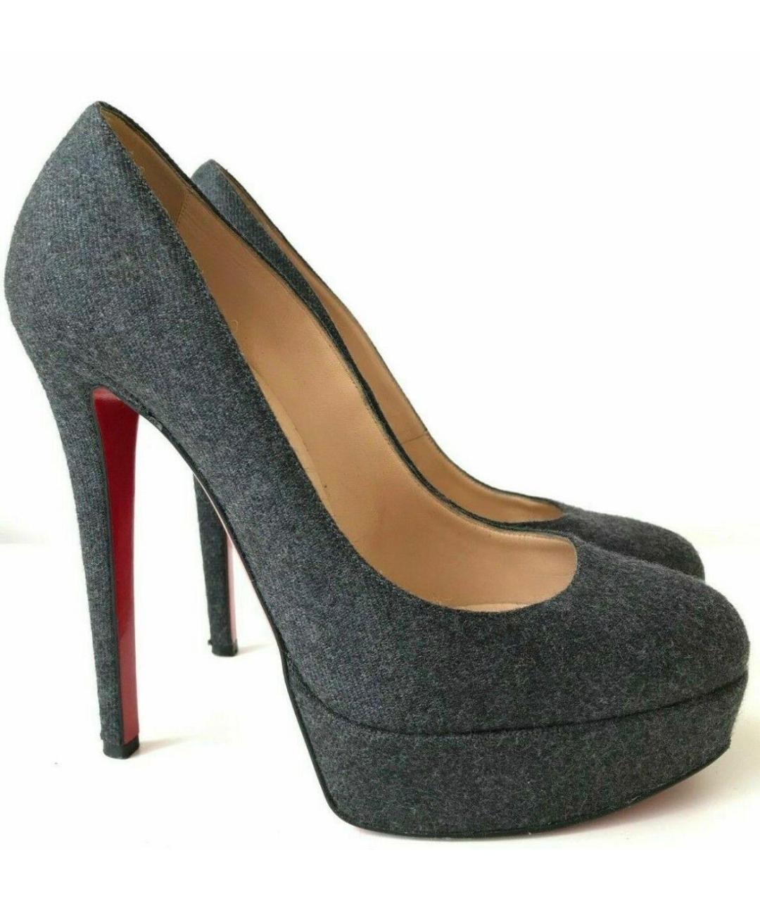 CHRISTIAN LOUBOUTIN Антрацитовые туфли, фото 8