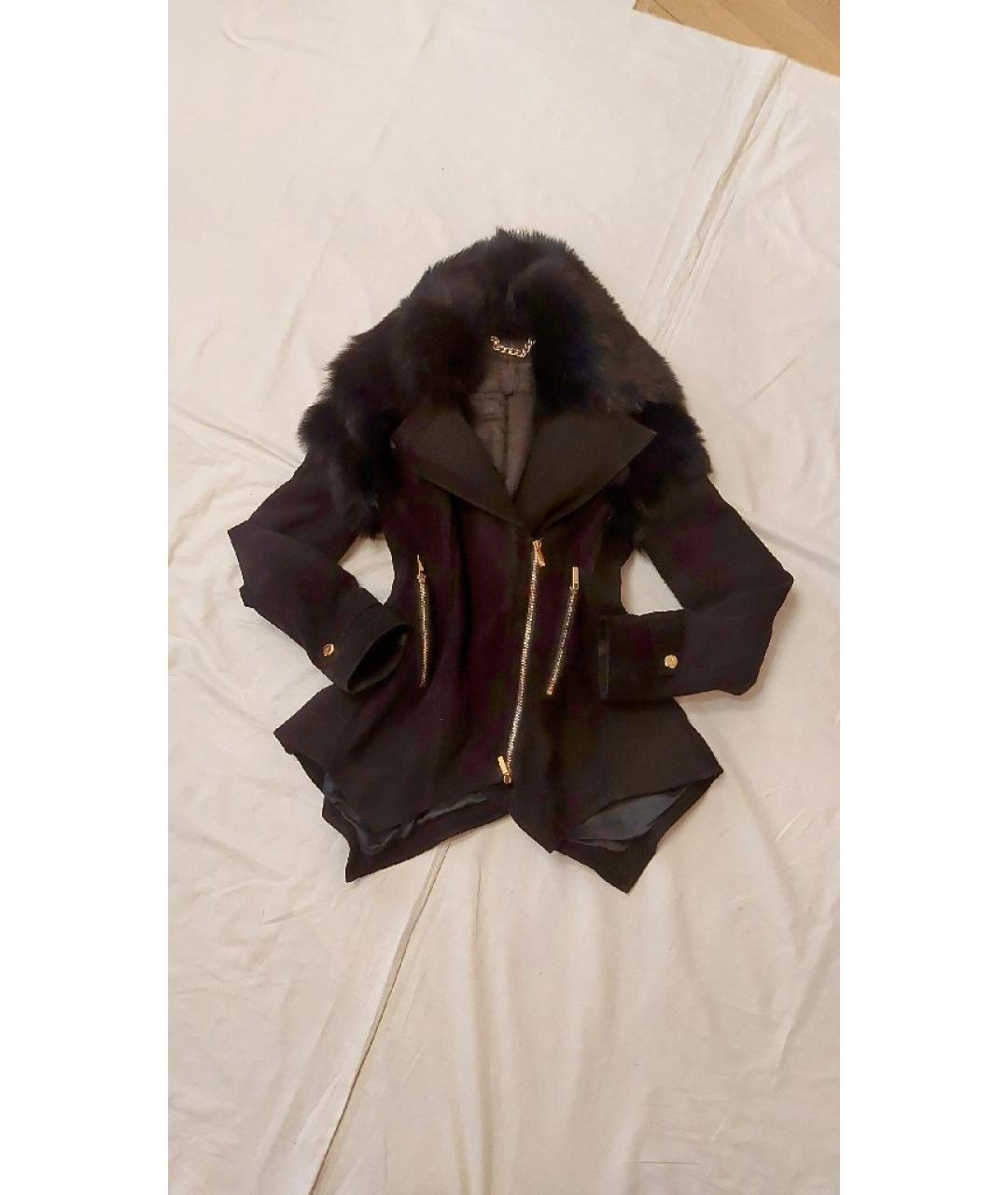 ELISABETTA FRANCHI Черная дубленка, фото 4