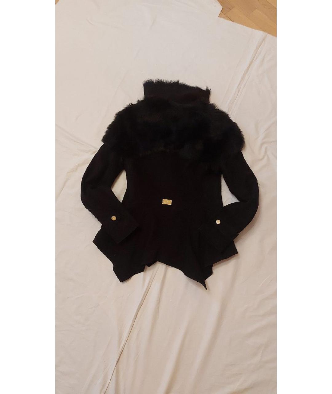 ELISABETTA FRANCHI Черная дубленка, фото 2