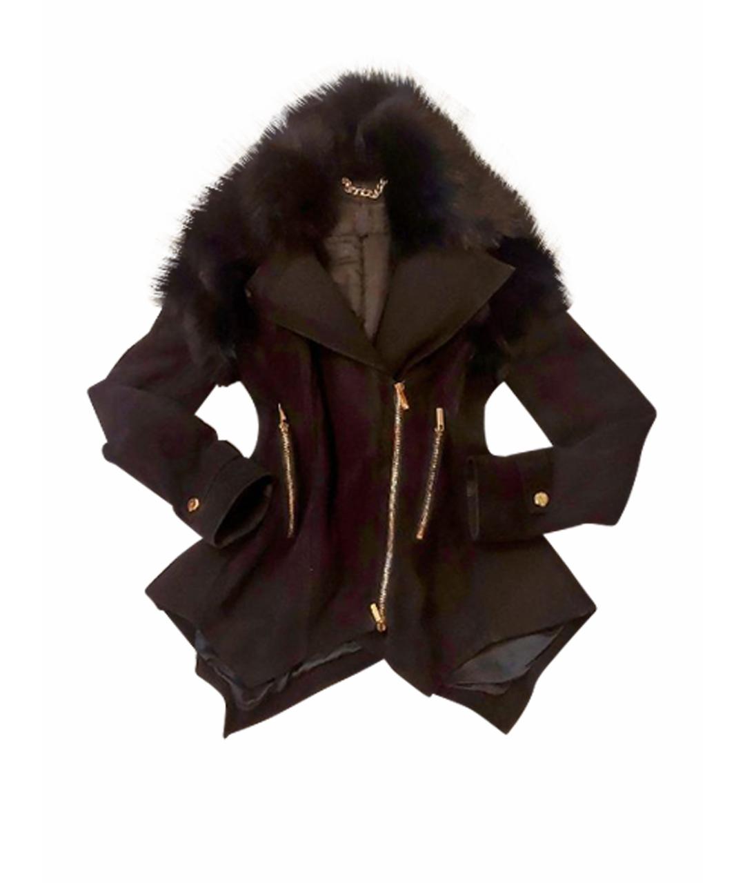 ELISABETTA FRANCHI Черная дубленка, фото 1