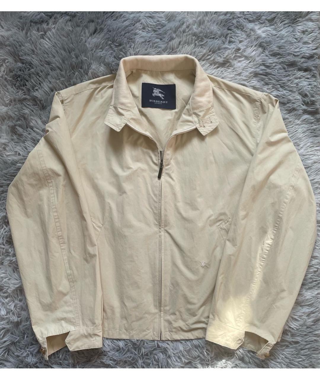 BURBERRY Бежевая хлопковая куртка, фото 9