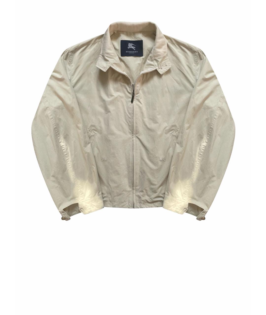 BURBERRY Бежевая хлопковая куртка, фото 1