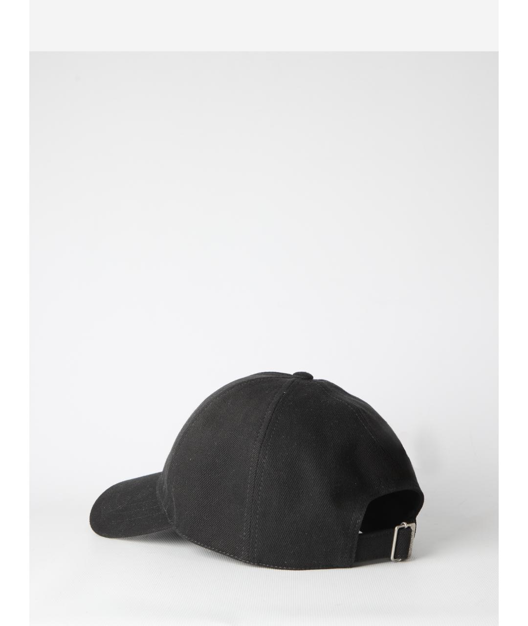 SAINT LAURENT Черная хлопковая кепка/бейсболка, фото 2