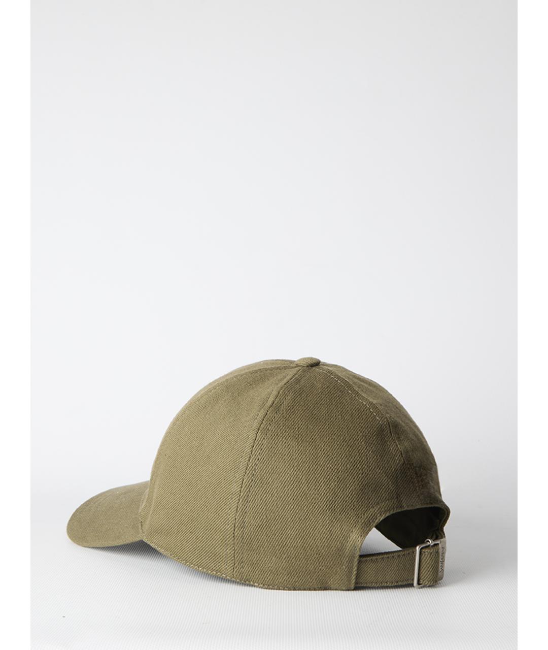 SAINT LAURENT Зеленая хлопковая кепка/бейсболка, фото 2