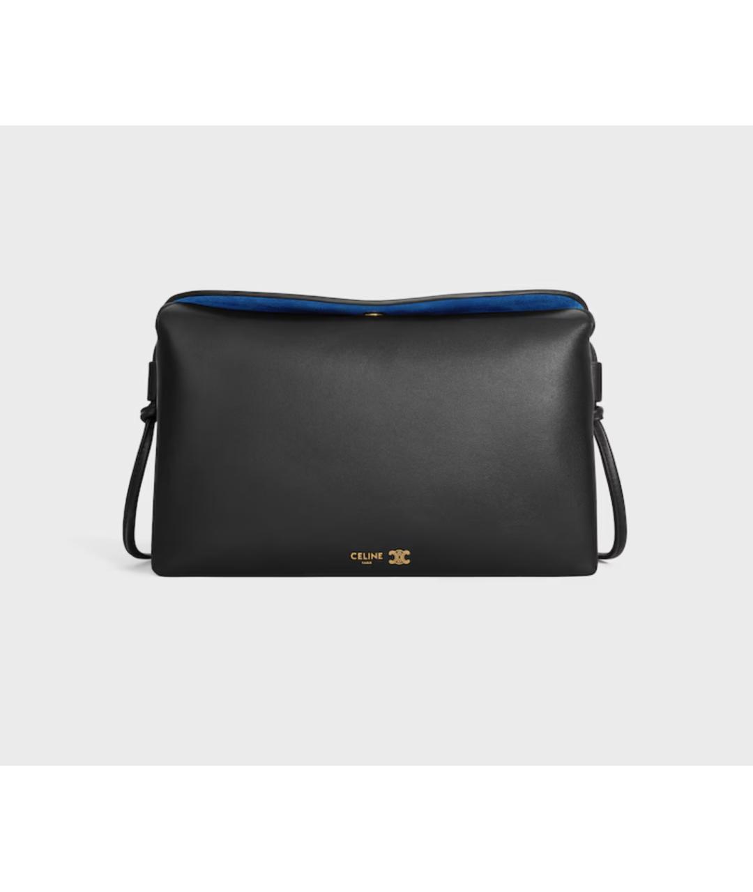 CELINE Черная кожаная сумка через плечо, фото 4