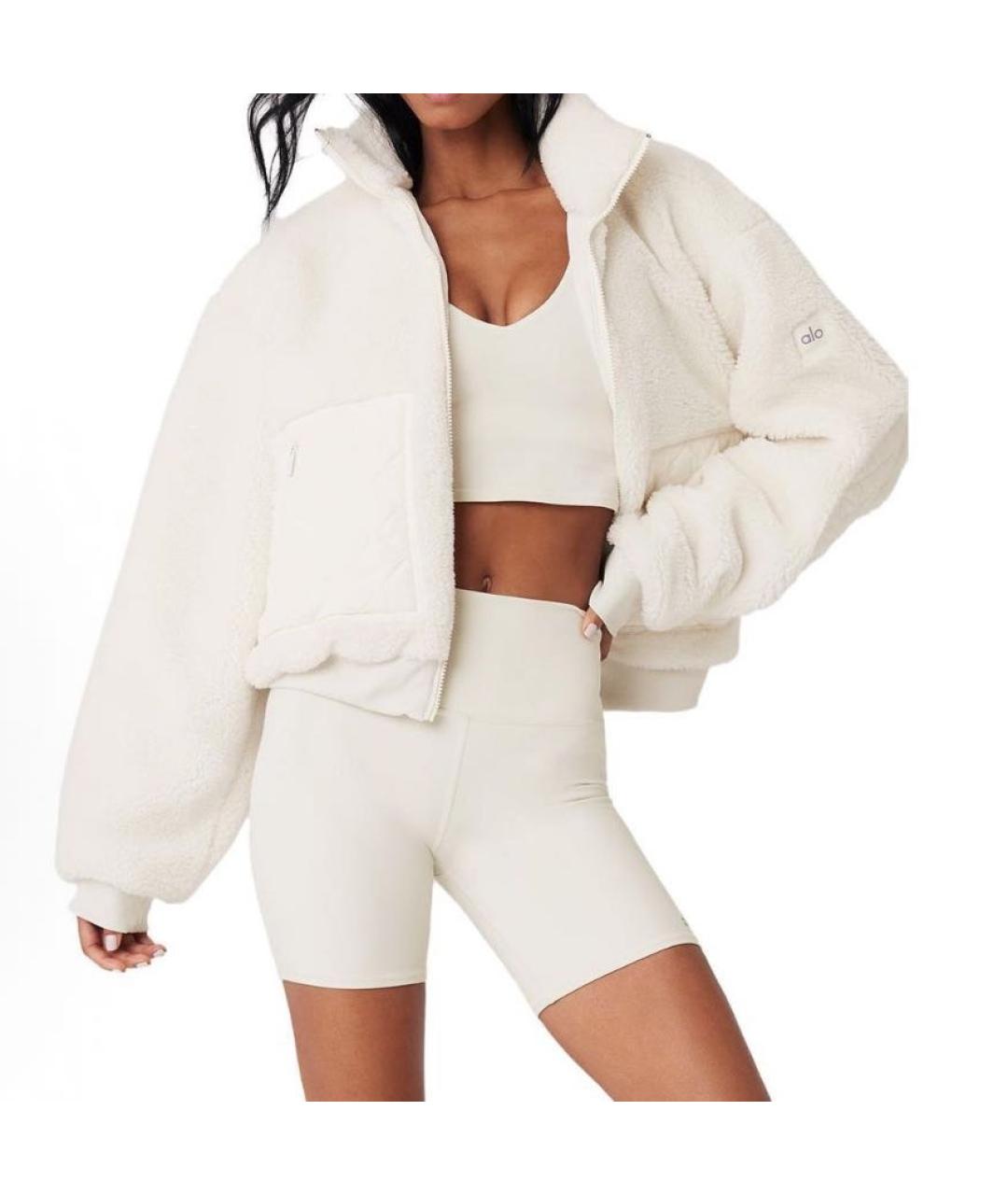 ALO YOGA Белая куртка, фото 2