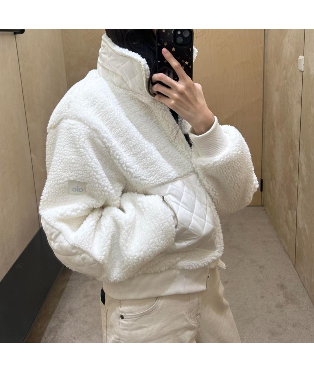 ALO YOGA Белая куртка, фото 7